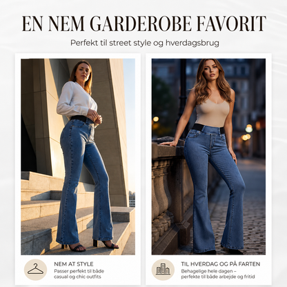 👖 Denim-Slim fit og klassisk flare!